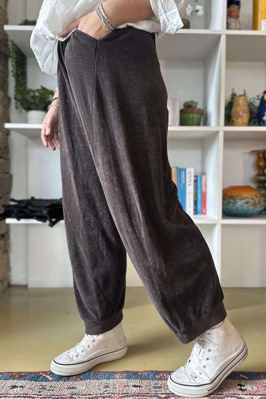 Terry B Classic Relaxed Pant Coffee Bean